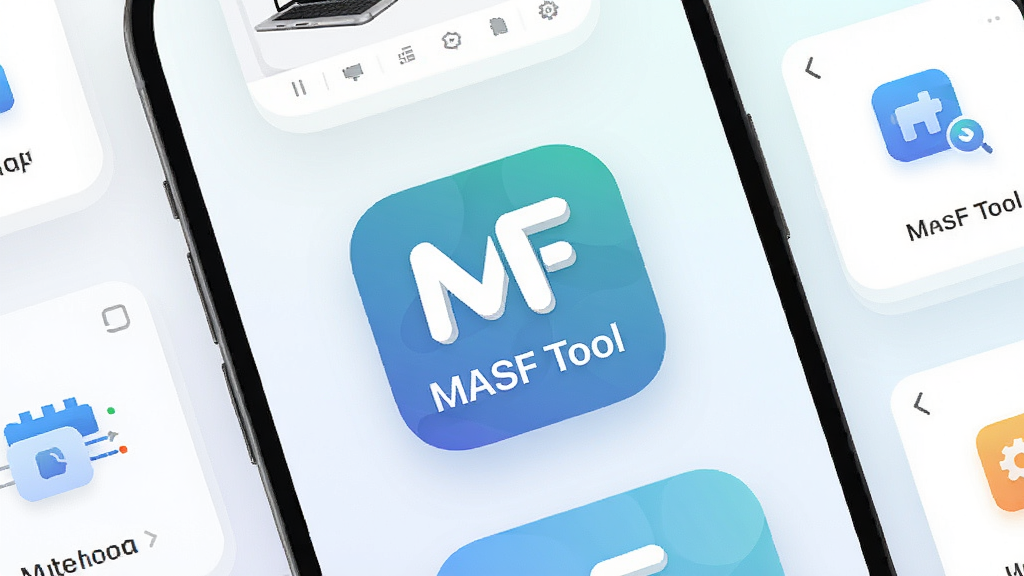 һ���ֻ�Ӧ�ý���չʾͼ�����������ǡ�MASF Tool����Ӧ��ͼ�꣬ͼ����Ƽ���ִ�����Χ�����ż�������ģ�������ʾ�⣬����Ϊ�ɾ���ǳɫ���䣬��������ˬ��ƽ�����ʸɾ��޶���Ԫ��