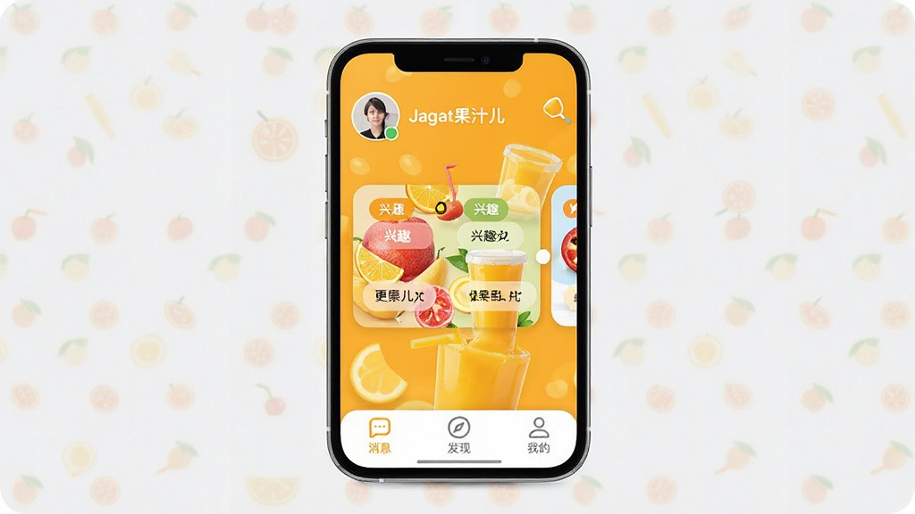 一张手机APP界面展示图,画面中央是名为