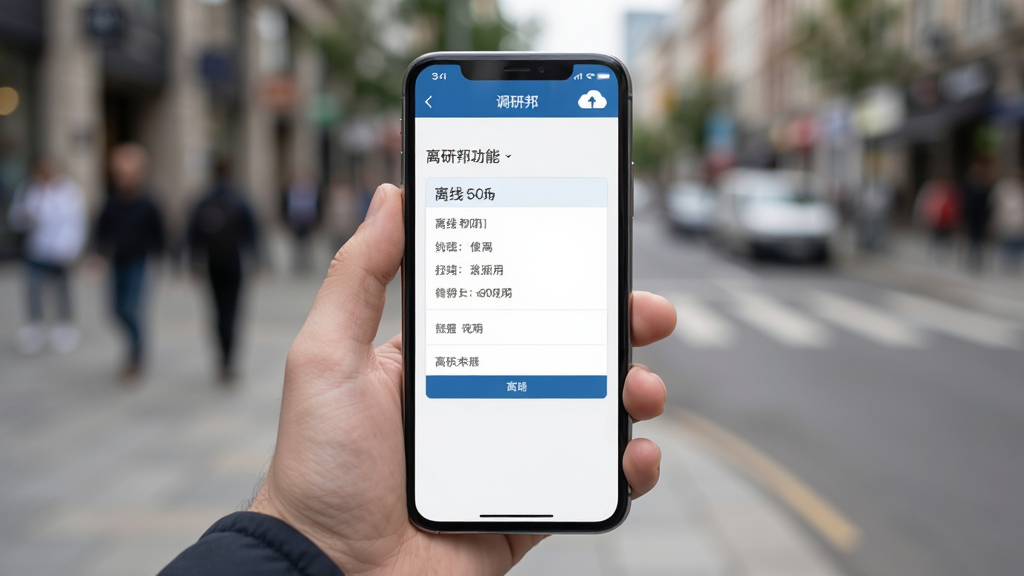 һ��չʾ���а�������д���ܵĳ���ͼ��������һֻ�������ֻ�վ�ڻ��⣬�ֻ���Ļ��ʾ���а��ʾ���д���棬��Ļ������һ��С�ƶ�ͼ���ʾ����״̬��������ģ���ĳ��н־������дʵ���������������Ȼ�޶���Ԫ��