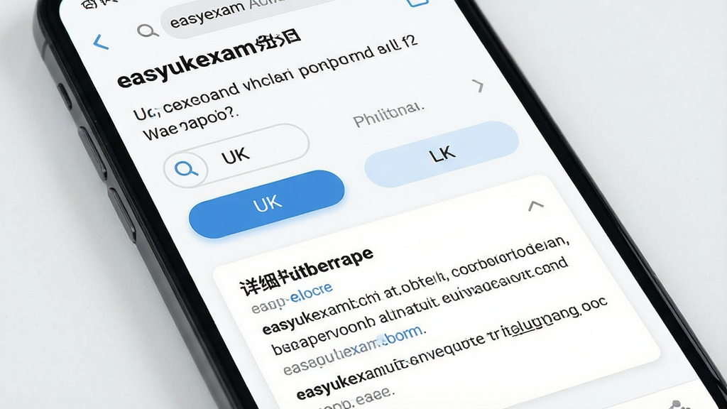 һ��չʾeasyukexam�����ϰ�����ͼƬ������Ϊ�ֻ���Ļ��д����Ļ����ʾһ��UK����ѡ������·�չ������ϸ�𰸽������򣬲�������Ŀ���Ϸ�ռ��Ҫ�ռ䣬�������·��Կ�Ƭ��ʽ���֣��Ű�������Ķ����ʣ����Ϊ��������Ӧ�ý�����ƣ�ϸ����ѡ�ťԲ����ѡ��״̬�������������������ֶΣ����ʸ���ɾ��޶���Ԫ��
