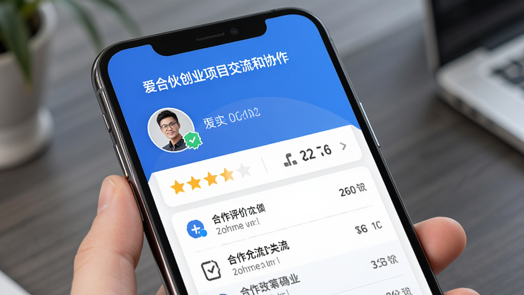 ����չʾһ���ֻ�Ӧ�õĸ�����ҳ���棬�����С����ϻﴴҵ��Ŀ������Э�����ı�����û�ͷ��ͷ������ʵ����֤���£��·��������Ǽ��ͺ��������б������沼����������ɫ������Ϊ���������רҵ�����ʸɾ���ϸ�ھ��£�������Ԫ��