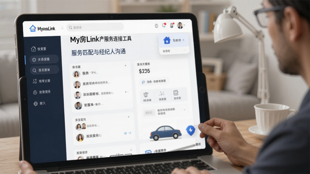 My房Link-房产服务连接工具 服务匹配与经纪人沟通界面配图