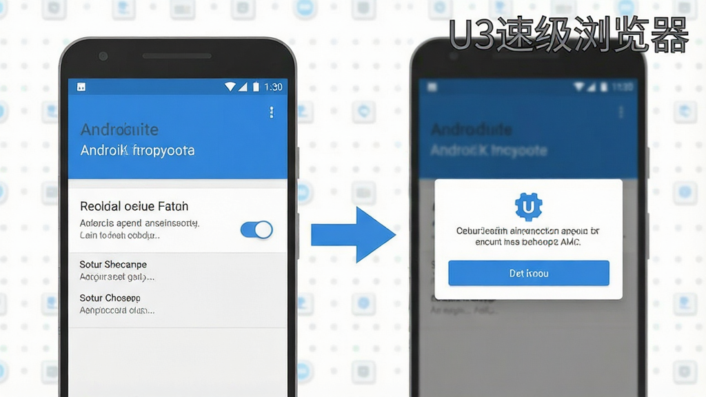 һ��չʾ��׿�ֻ���װapk�ļ��Ĳ���ʾ��ͼ���������ֻ���Ļ��ʾ��������װδ֪Ӧ�á������ÿ��ؽ��棬�Ա��м�ͷָ����һ���İ�װȷ�ϵ�����������Ϊ��ƽ��UIʾ��ͼ����ɫΪ���׻ң����ʸɾ�������ͼƬ�д��С�U3�ټ�����������ֱ�ע