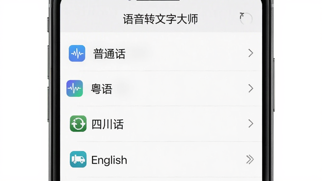 手机设置界面显示语言选择列表,包含