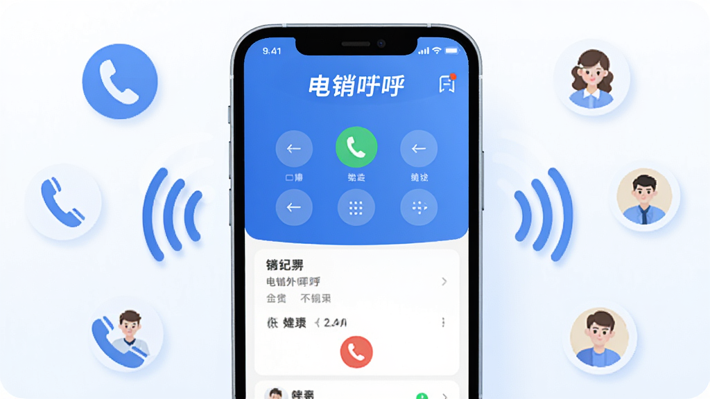 �����������������ȫòչʾ������������һ�������ֻ�����Ļ��ʾ�������APP�Ĳ����̺�ͨ����¼�б��������С��������������������������ɫ��Ϊ�������ּ����������Χ�����ŵ绰ͼ�ꡢ�źŲ��ƺͿͻ�ͷ��Сͼ�꣬����ִ���ƽ����ϸ��Բ�󣬻��ʸɾ��������޶���Ԫ��