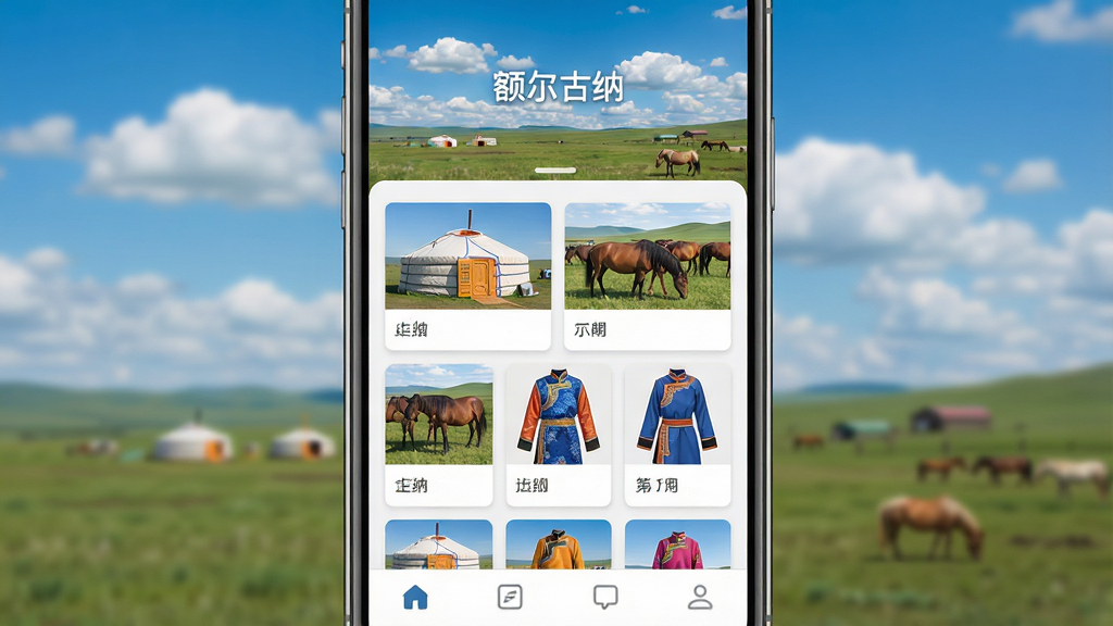 һ��չʾ�ֻ�Ӧ�ý����ͼƬ���ֻ���Ļ������ʾ��������ɡ�Ӧ�õ���ҳ��ҳ�涥������������µĲ�ԭ��������м�������״�����ݿ�Ƭ�������ɹŰ�����Ⱥ��������ε�����ͼ���ײ��Ǽ��ĵ����������岼�ָɾ���ˬ������ִ���ƽ���������������޶���Ԫ��