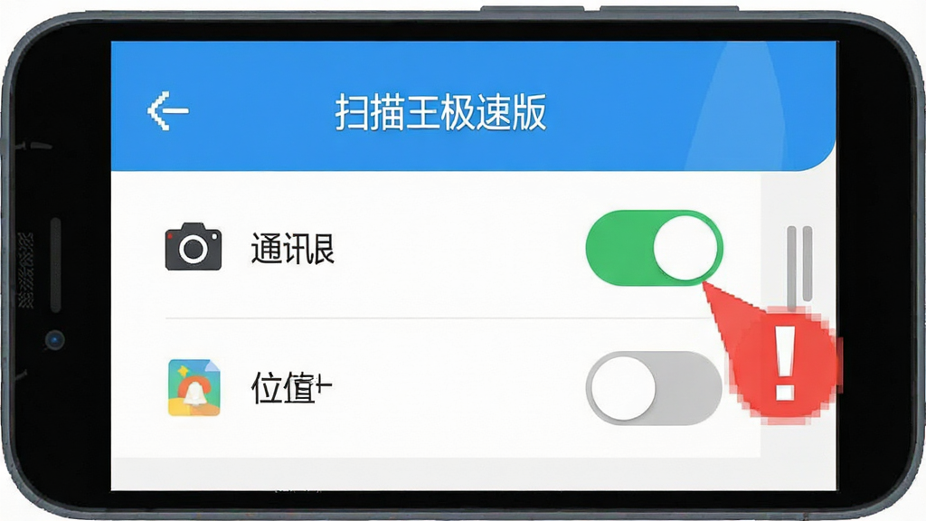 一张手机设置界面的示意图,屏幕显示