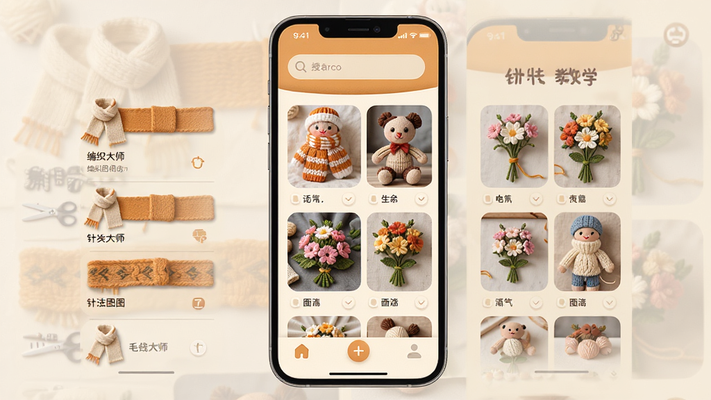 ë�ߴ�ʦӦ��������ȫò���ֻ���Ļչʾ��֯ͼ������б����뷨��ѧ��飬�������װ׺�ů��Ϊ��ɫ���������������������в���������Χ������ż������ͼ������ͼ���ײ���������࣬�����ܰ�����У�ϸ��Բ��ɾ������������޶���Ԫ��