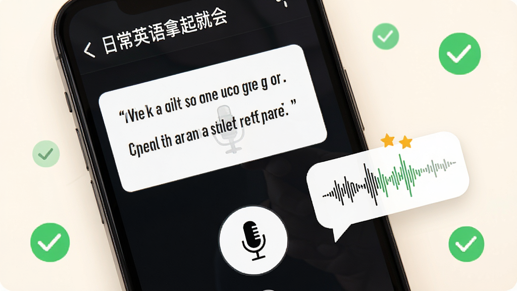 һ�š��ճ�Ӣ������ͻᡱApp������ϰ�������дͼ���������ֻ���Ļ��ʾһ��Ӣ�ĶԻ�����˷簴ť���Ա��з������κ����ַ������ݣ�����Ϊů��ɫ����׺������ɫ�Թ�ͼ�꣬������죬ϸ�����������ʸɾ����޶���Ԫ��