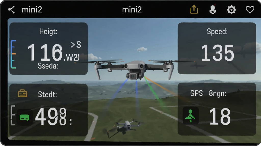 һ��չʾmini2�������������Ǳ��̵Ľ����ͼ����Ļ��������ʾ�߶ȡ��ٶȡ����롢�����ٷֱȺ�GPS���������Ȳ�����������ģ��ķ��г��������רҵ��ֱ�ۣ����ʸɾ����޶���װ��