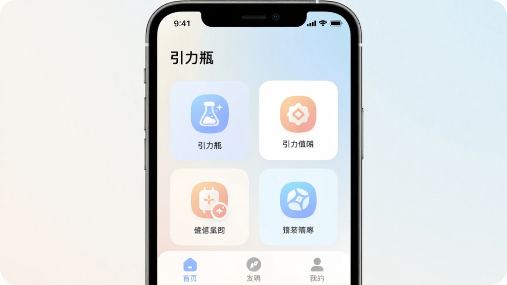手机屏幕居中展示一款名为