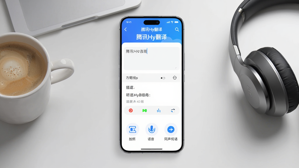 画面中央是一部智能手机,屏幕上显示
