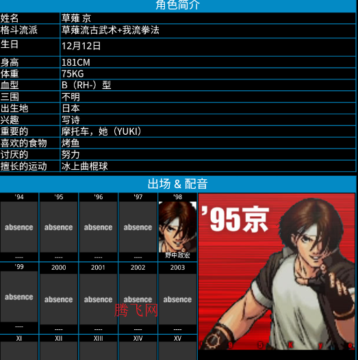 KOF资料集app手机版 KOF资料集app手机版