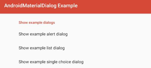 AndroidMaterialDialog Example app���°�
