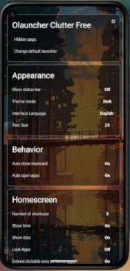 Olauncher Clutter Free�������°�