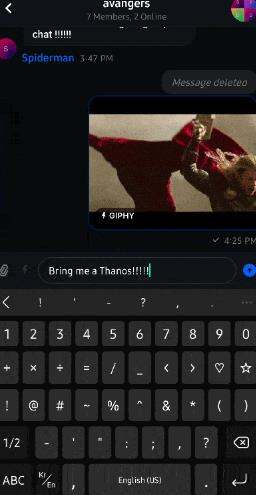 Avengers Chat app���°�