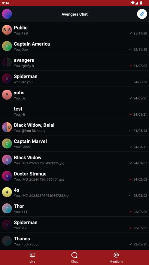 Avengers Chat app���°�v1.1.0 ��׿��