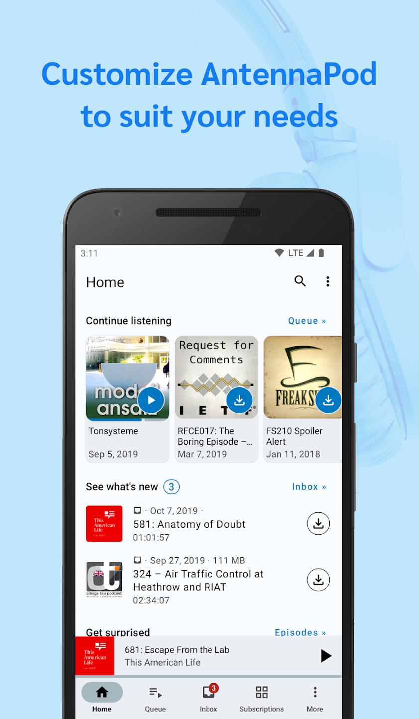AntennaPod最新版本下载v3.11.0 手机版