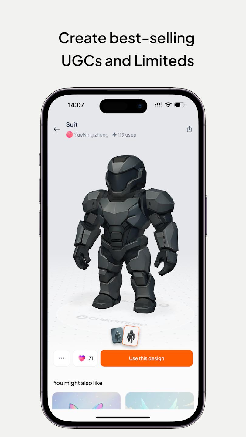 Customuse最新版本( Roblox皮肤设计)v1.79.0 手机版