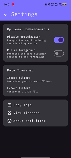 NotiFilter����֪ͨapp�ٷ���