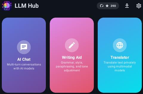 LLM Hub app���°�
