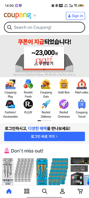 Coupang����������app���°�