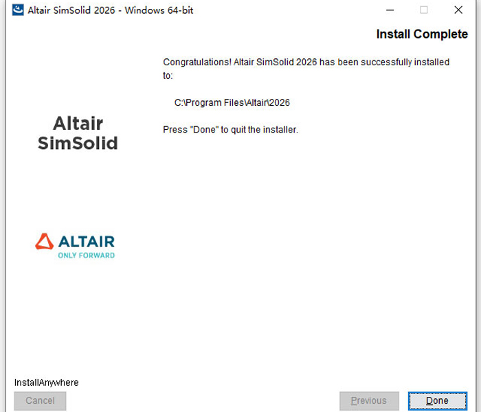 Altair SimSolid2026���°�v2026.0.1 �ٷ���