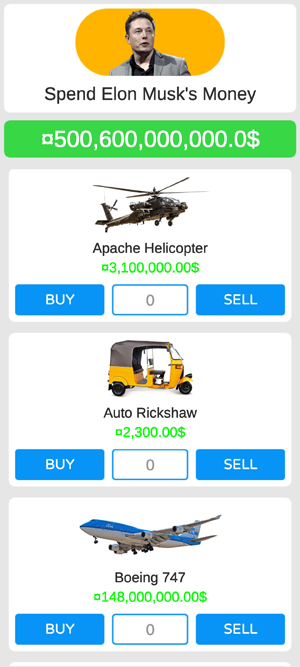 ��˹�˻�Ǯ��Ϸ�Ƹ�ģ���ѹ����(Spend Elon Musk Money)