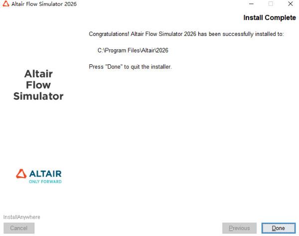 Altair Flow Simulator 2026���İ�