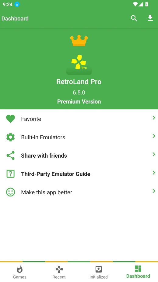 SuperLandPro������ظ���ģ�����°�����(RetroLand Pro)v6.5.0 b6500 ��׿��ƽ̨������Ϸģ����