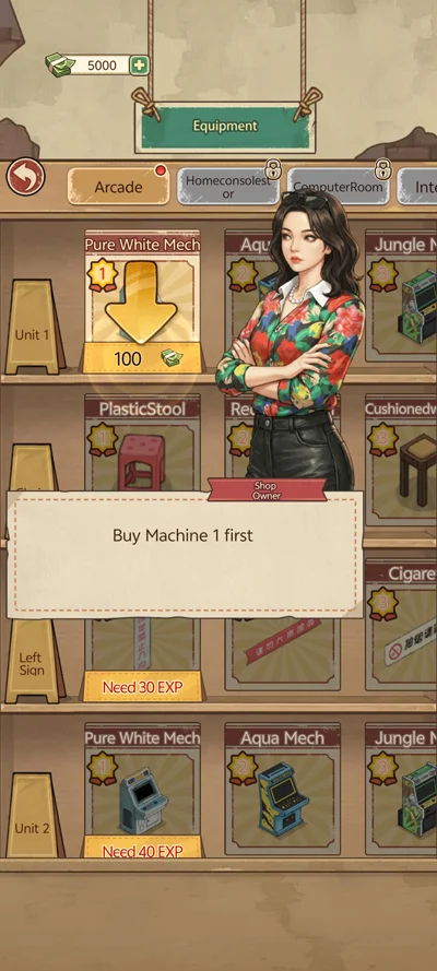 ���Žֻ����MOD�˵���(Retro Arcade Tycoon)v1.0.22 ��Ӫģ��