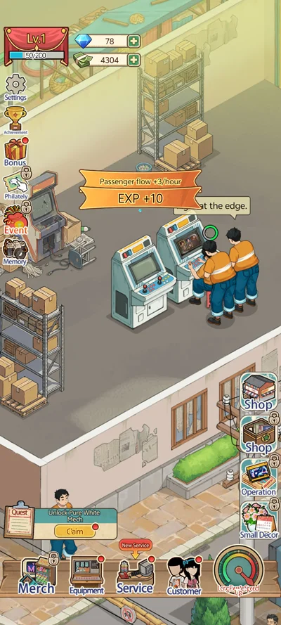 ���Žֻ����MOD�˵���(Retro Arcade Tycoon)v1.0.22 ��Ӫģ��