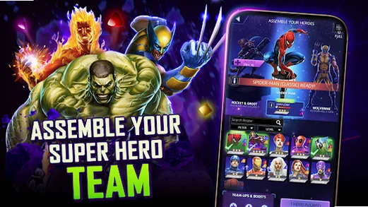 复仇者联盟2奥创时代手游最新版(MARVEL Puzzle Quest)v343719967 漫威英雄闯关游戏