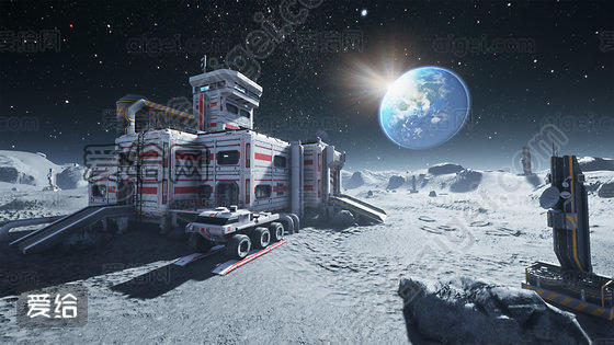 月球基地Moon base 资源管理界面
