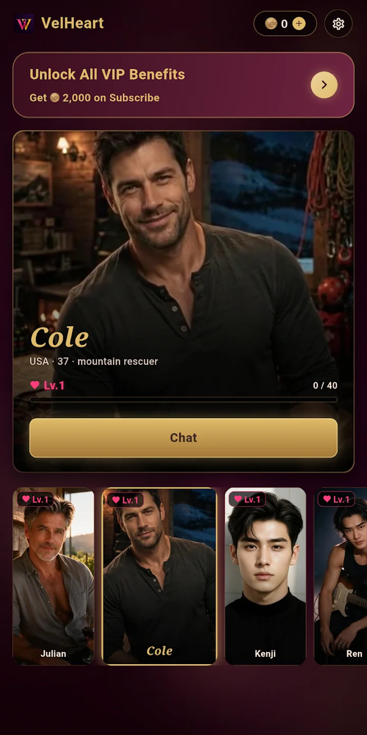 VelHeart˿������App�ٷ���v2.0.3 ����AI��ɫ�Ի�����