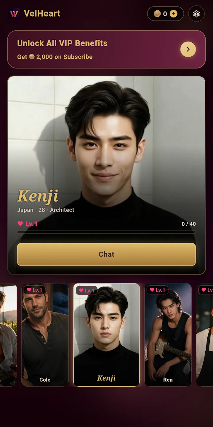 VelHeart˿������App�ٷ���v2.0.3 ����AI��ɫ�Ի�����