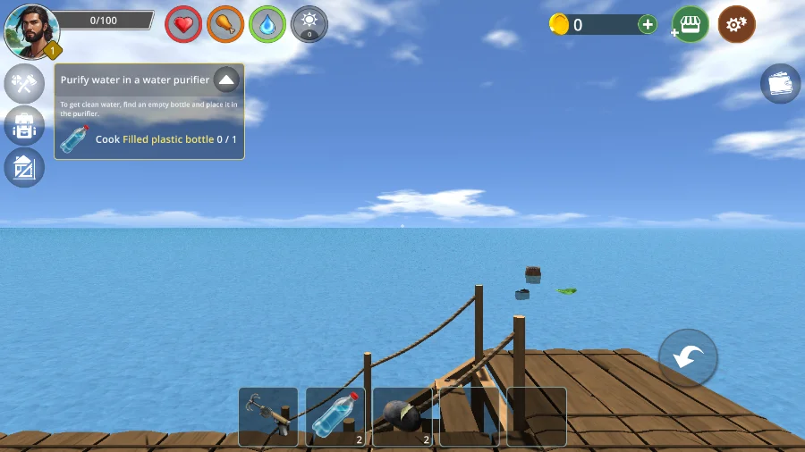 真实海上生存游戏手机版Oceanborn : Survivalv3.89 真实海上生存模拟冒险手游