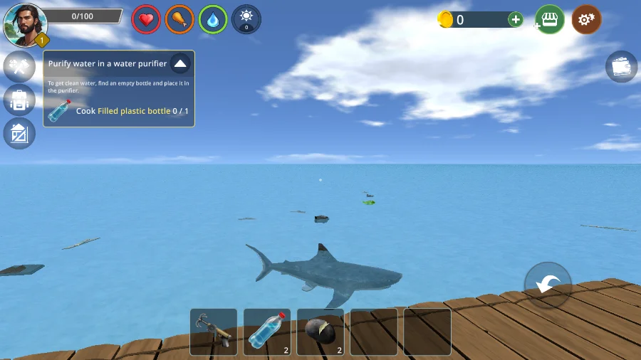 真实海上生存游戏手机版Oceanborn : Survivalv3.89 真实海上生存模拟冒险手游
