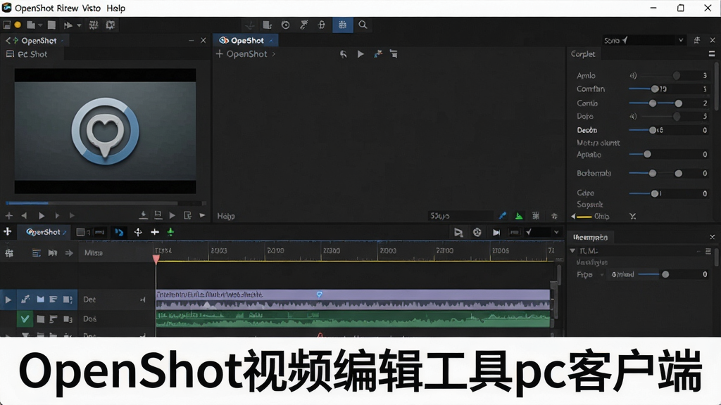 һ��OpenShot��Ƶ�༭����pc�ͻ��˵�����������Ԥ��ͼ����������ɫ�����ʱ���߱༭���棬���Ϊ�ز�Ԥ�����ڣ��Ҳ�Ϊ���Ե�����壬�����ǲ˵����͹����������岼���������࣬����ִ���Լ�����ʸ���ɾ����޶���Ԫ�أ�ͼƬ�ϴ������֡�OpenShot��Ƶ�༭����pc�ͻ��ˡ�