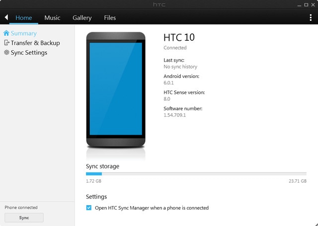 HTC Sync���԰�v3.0.5481 ����ͬ����������