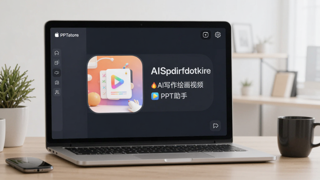 AIд���滭��ƵPPT����app PPTģ�嵼��Ч��