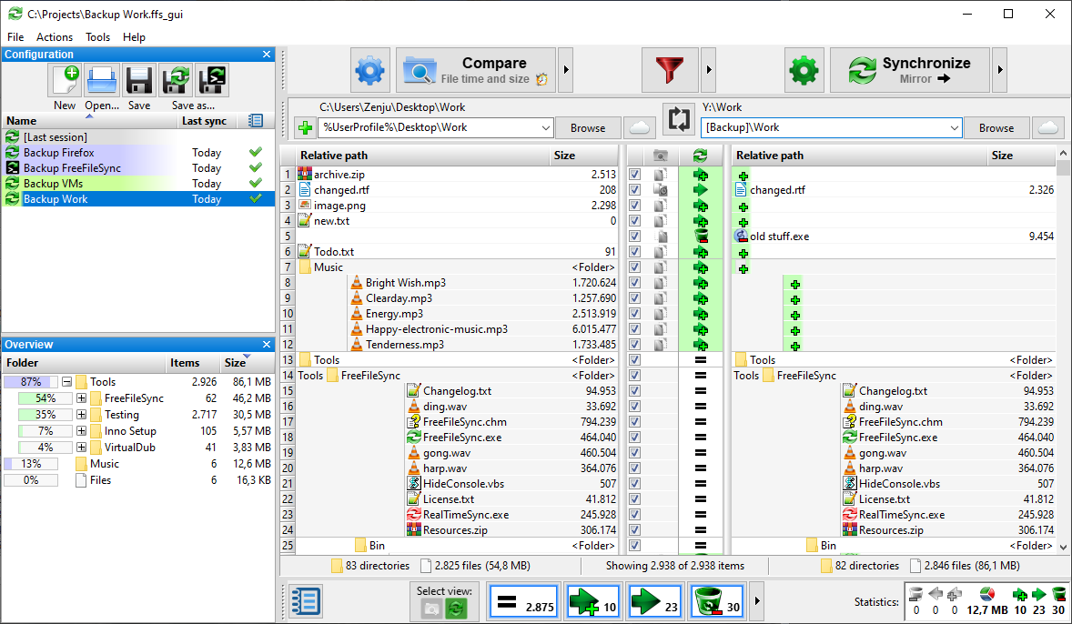 FreeFileSync���԰�v11.14 ��ѿ�Դ�ļ�ͬ������
