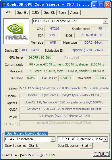 GPU Caps Viewer���԰�v1.45.1.0 �Կ���⹤��