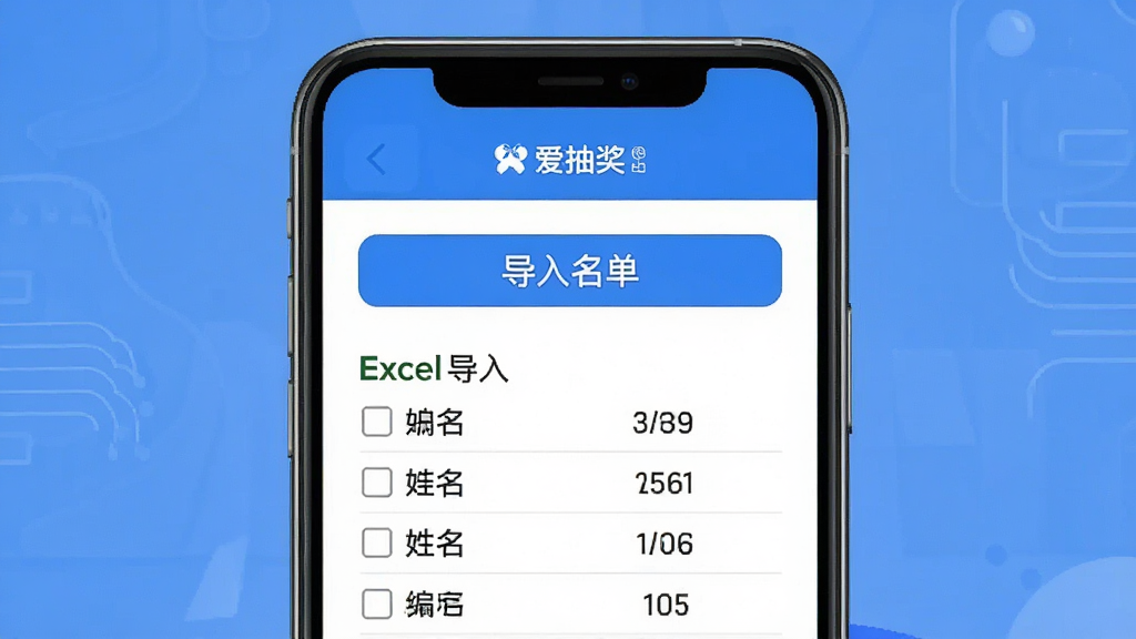 һ��չʾ�����齱��Ӧ���������빦�ܵĽ��棬�ֻ���Ļ���С�������������ť���·���ʾ��Excel�ļ������ʾ�����ݣ������ͱ���������У������࣬����ɫ����ɫ�������������޶���Ԫ�ء�