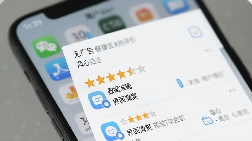 ���Ľ����û����۽�ͼ����Ļ����ʾApp Store�������ֺ����۽��棬���Ǻ���������������޹�桱������׼ȷ����������ˬ���ȣ�������ģ�����ֻ���Ļ�����дʵ�����ʸɾ��޶���Ԫ�ء�