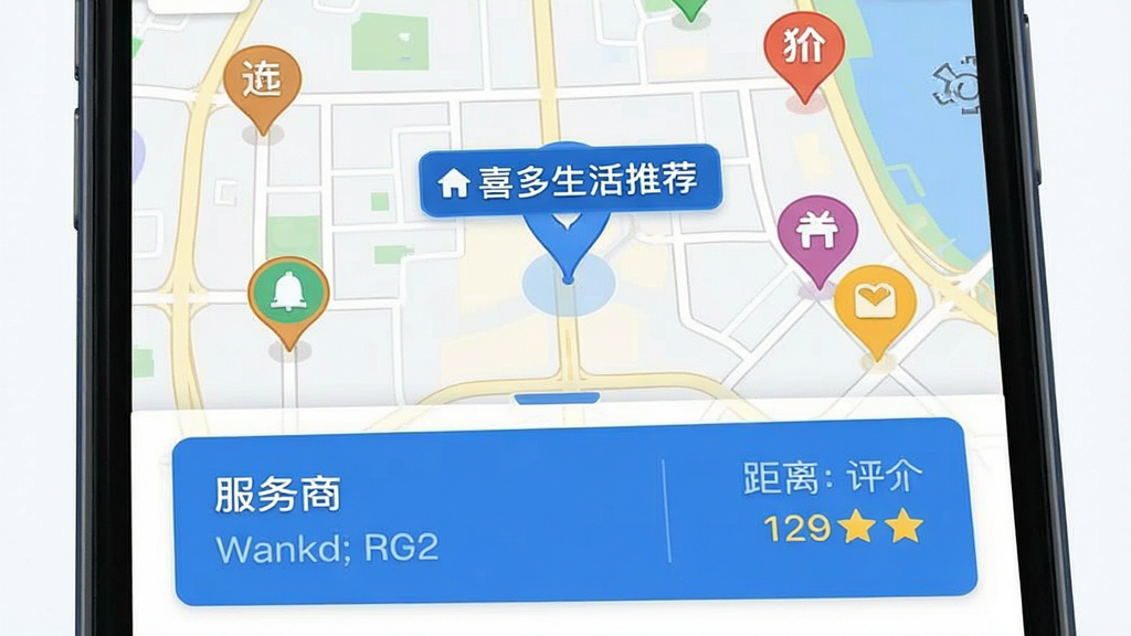 ���壺�ֻ���ͼ���棬��ʾ�����ķ����̱�ǵ㣬����һ����Ǹ�����ʾ��ϲ�������Ƽ��������֣���ͼռ����Ļ���·��з�������Ϣ��Ƭ���Ű棺��Ϣ��Ƭ��࣬�����ơ����롢���֡����ʵ�õ�ͼ�����ɫϵ��ϸ�ڣ���ǵ��ò�ͬ��ɫ�������͡����ʣ��������ɾ����޶���Ԫ�ء�
