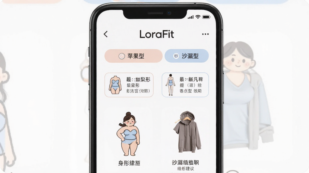 һ��չʾLoraFit��������ʶ���ܵĽ����ͼ���������ֻ���Ļ����Ļ����ʾ��LoraFit�������ͷ�������������Ρ�ƻ���͡�ɳ©�͵�ѡ������ж�Ӧ�Ĵ���飬�����������Ű�ֱ�ۣ�����Լ�ִ���ϸ�ڴ��п�ͨ����ʾ��ͼ���Ƽ���ƷͼƬ�����ʸɾ��޶���Ԫ��