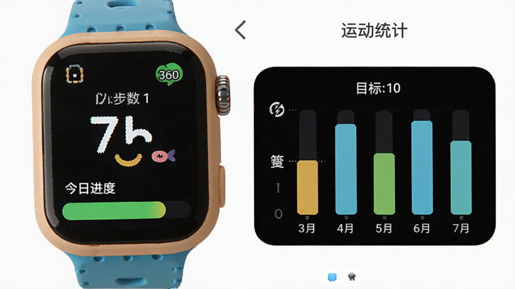 360�绰�ֱ�Ӧ�õ��˶�ͳ�ƽ��棬��ʾ���ղ�����Ŀ���������һ�ܵ���״ͼ����������ÿɰ���ɫ�����죬���ʸɾ���