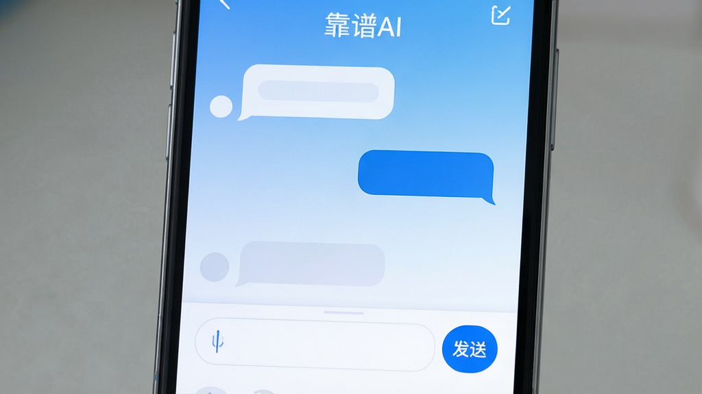һ���ֻ���Ļ����д����Ļ������ʾ������AI���ĶԻ����棬�����Ǽ������׽��䣬���沼���������Ϸ��ǶԻ����ݣ��·��������ͷ��Ͱ�ť���������ִ���ƽ�����ʸɾ��޶���Ԫ��