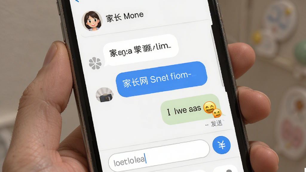 ѧ�����ҳ����У������棬��Ļ��ʾ�ҳ�����ʦ�ĶԻ�����������Ϣ�ͱ���ظ�����������ʦͷ����������ײ��������ͷ��Ͱ�ť���������࣬��ɫ����������Բ�󣬻��ʸɾ��޶���Ԫ�ء�